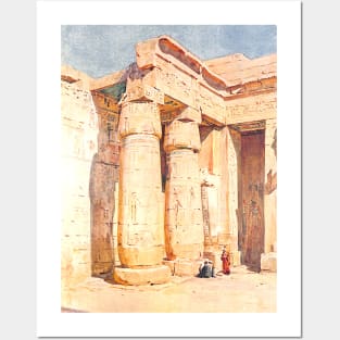 The Second Court At Medinet Habu in Egypt Posters and Art